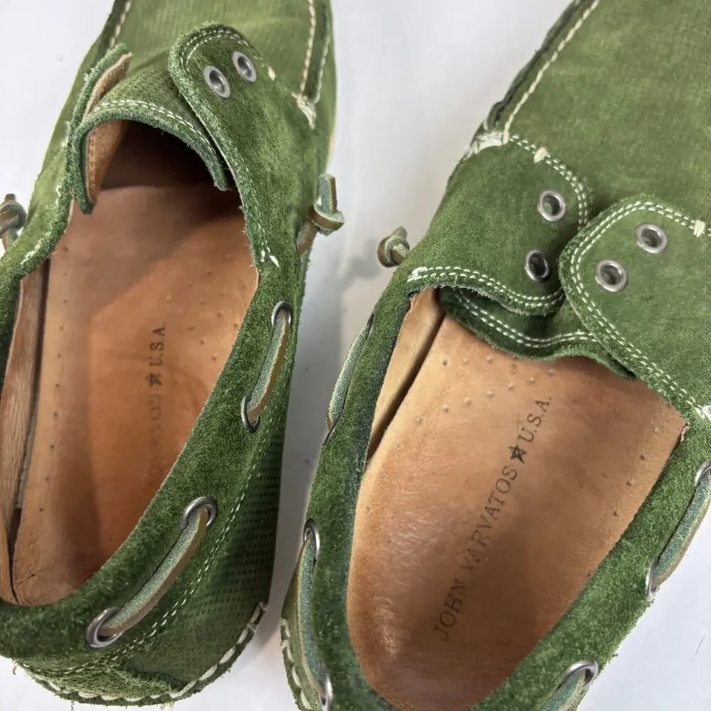 John Varvatos Star USA Suede Boat Shoes Moccasins Men's 7.5M